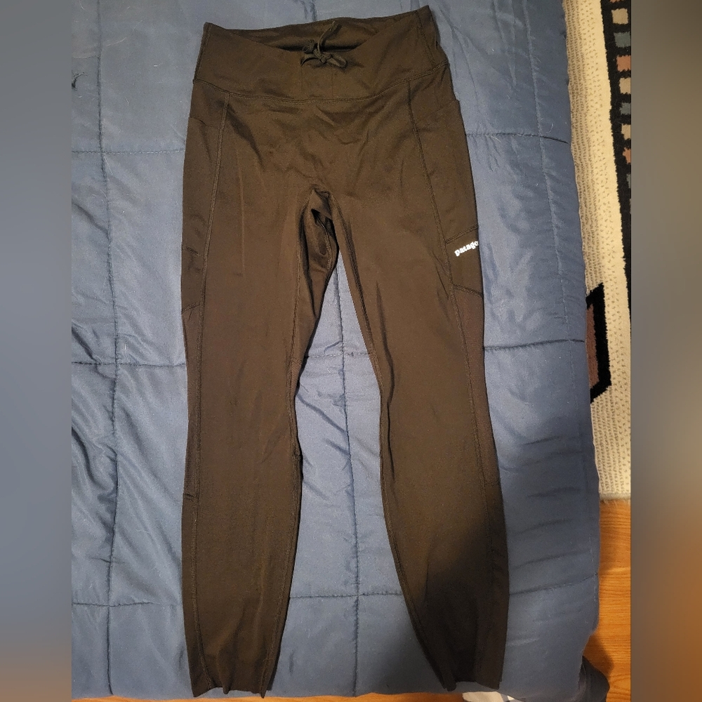 Women's Black Pantagonia Tights